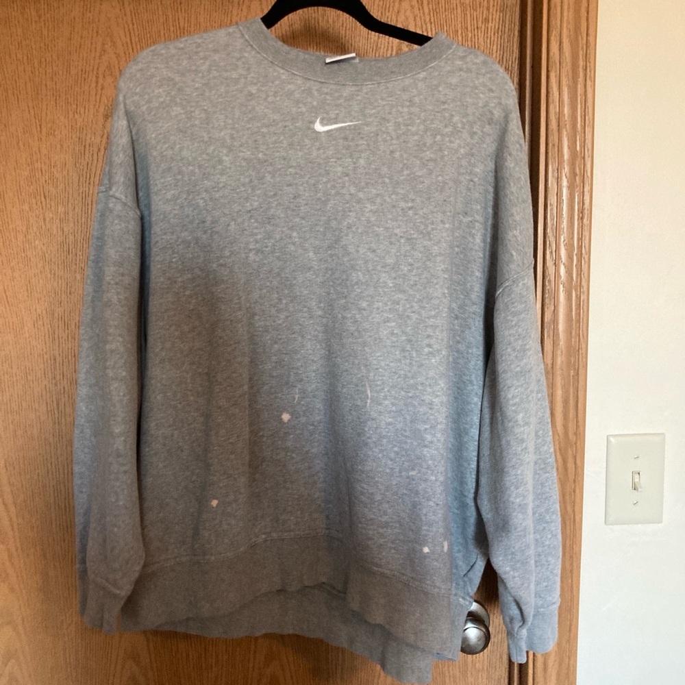 Nike Men's Classic Gray Crewneck Sweater
